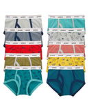 Kit cueca infantil slip 10 peças listradas azul |