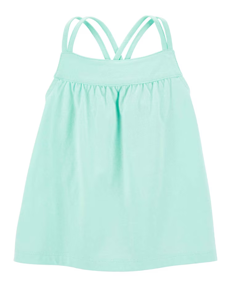 Regata infantil básica com pregas verde |