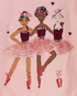 Camiseta infantil com elástico bailarinas rosa |