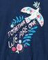 Camiseta infantil com amarração we are one azul |