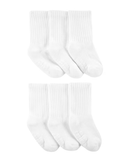 Kit meia infantil 6 pares liso branco |