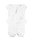 Kit Body Manga Curta Básico Carter's - Branco