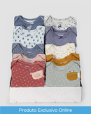 Kit body bebê 10 peças borboletas abelhas e corações + caixa presente M multicor | Carter's