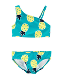 Biquíni infantil abacaxi azul |