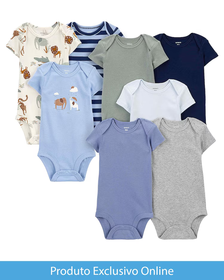 Enxoval bebê 8 peças listrado leão multicor | Carter's