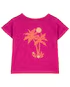 Camiseta infantil com bolso all smiles rosa |